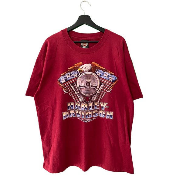 Harley-Davidson Other - Vintage 1995 Harley Davidson eagle double sided biker tee mens size XL